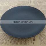 Matt Color Black Ceramic Glazed Plates thumbnail-2