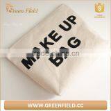 White Cotton Cosmetic Bags Natural Cotton Cosmetic Bag thumbnail-1