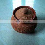 Terracotta Sugar Pot With Lid thumbnail-1