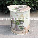 Modern Style Metal Trash Can thumbnail-1