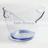 Clear Plastic Ice Bucket For Wine