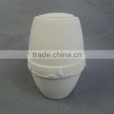 White pure color new style ceramic urn funeral