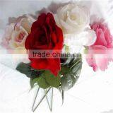 SJ20170010 Artificial Real Touch Silk Flower Rose Bud thumbnail-1