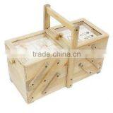 Large Victorian Style Wooden Style Sewing Box thumbnail-1