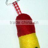 New Product Hotsale Fashion Wholesale Stuffed Cute Key Ring Promotional Craft Polyester Felt Pill Keychain Made in China thumbnail-1