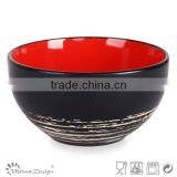 2015 New Design Ceramic Stoneware Silk Screen Printing Bowl Antique Style thumbnail-5