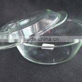 High Quality 2L Clear Round Pyrex Glass Steamer Pot With Glass Lid thumbnail-1