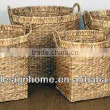 S/4 ROUND WATER HYACINTH STORAGE thumbnail-1