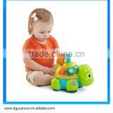 2015 Hot Sale Bright Baby Tortoise Toy With Music and Light Import Cheap Plastic Education Turtle Toy From Dongguan China thumbnail-4