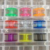 Clear Plastic 25pcs Single Bobbin Sewing Machine Spools With Thread Storage Box For Home Sewing thumbnail-2