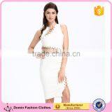 2017 New Eyelet With Golding Line Accessory Fashion Sexy Ladies Dress thumbnail-1