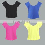 Best Sale Of Ladies Sexy Blank Scoop Wide Neck Slim Fit T shirt