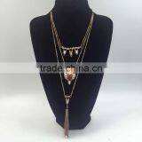 Big Brand ZA Multi Chain Pendant Sweater Necklace Jewelry Hot Sale thumbnail-5