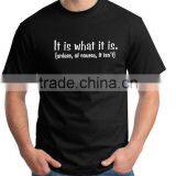 China Manufacture 160gsm 100% Ring Spun Cotton Custom T Shirt Printing thumbnail-1