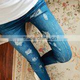 2015 Hot Sale Stretchy Fake Jeans Printing Girls' Tights Leggings thumbnail-3