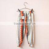 Spring National Style High Quality Cotton Girls Herem Pants Kids thumbnail-2