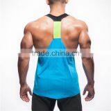 Shandao OEM Sleeveless Custom Design New Arrival Blue 100%polyester Gym Clothing Men thumbnail-4