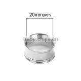 18mm Stainless Steel Ear Stretcher Expander Cylinder Silver Tone Fashion Ear Gauges thumbnail-2