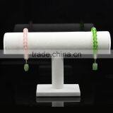 Resin Paper Velvet Bangle Watch Bracelet Jewelry Display Stand White 23x14cm,1 Piece,Bulk thumbnail-1