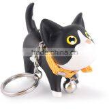 Hot Sale Rubber Pvc Cat Shaped Keychain thumbnail-4