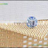 Folding Paper Rope Wooden Frame Screen Canvas Printed Paper Rope Style Room Divider Screen GVSD002 thumbnail-3