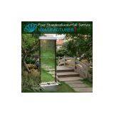 2014 Floor Tempering Glass Waterfalls Outdoor Garden Water Fountain For Sale