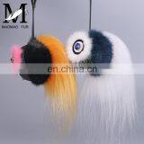 Fashionable High Quality Bag Charm Owl Keychains Luxury Car Keychains Pendant of Mink Fur thumbnail-1