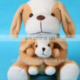 Short Plush Mother and Son Dog thumbnail-1