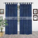 New Cotton Hand Block Printed Multicolor Window Door Curtains Home Decor Art