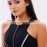 Highly Stretchy Movable Cup Polyester Yoga Ladies Top Sports Wear Plus Size Stylish Sexy Bra With Texting Fabric thumbnail-5