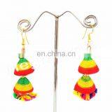 Silk Thread Drop Dangle Earrings-Multi Colored Designer Pom Pom Earrings for Stylish & Beautiful Girls Fashion Wear Boho Earring thumbnail-5