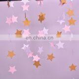 1set Paper Star Banner Garlands 2M Birthday String Chain Banner Ornaments Curtain Wedding Party Room Decor Supplies thumbnail-2
