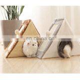 I@home Breathable Triangle Cat Climbing Frame Plush Cat Scratch House Bed thumbnail-3