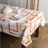 Linen Rectangle Party Table Cover Kitchen Dinning Tablecloth Heavyweight Cotton Dust-Proof Table Cover thumbnail-3