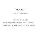 DIESEL ENGINE PARTS MANIFOLD EXHAUST(FRONT) 65.08101-0181A FIT FOR CRAWLER EXCAVATOR DX500LC DX500LCG thumbnail-1