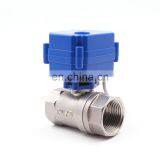 DN15 DN20 DN 25 DN32 2 Way Thread 12V 24VDC Electric Actuator Control Motorized Ball Valve thumbnail-7