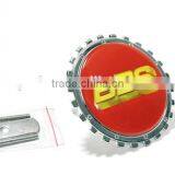 Distinctive Trendy Carbon Fiber BBS Red Grill Logo