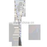 China Latest Beaded Tassel Necklace, Long Pendant Necklaces for Girls thumbnail-1