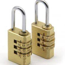 Top safety china factory direct sale cheap high quality 20-40mm combination brass padlock with 3 digital 4 digital