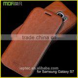 2016 MOFi Case Cover for Samsung Galaxy S7, Leather Flip Cover for Samsung Galaxy S7 Case Smartphone thumbnail-1