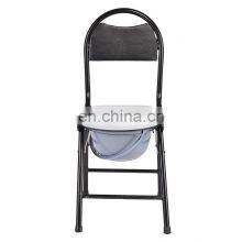 Professional Folding Bedside Toilet Chair Bathroom Chair Commode Wheelchair for Home and Hospital Use thumbnail-2