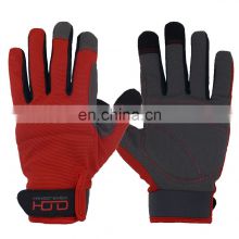 HANDLANDY Breathable Flexible Spandex Back Vibration-Resistant Safety Work Mechanical Hand Gloves for Men Women