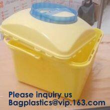 BIOHAZARD WASTE CONTAINERS, PLASTIC STORAGE BOX, MEDICAL TOOL BOX, SHARP CONTAINER, SAFETY BOX, Disposable Hospital Bioh thumbnail-5