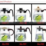1.0 Liter Heat Resistant Glass Water Pot , up to EU Standard Kettle, Plastic Handle and Lid, Hot 2016 thumbnail-5