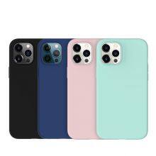 Liquid Silicon Rubber Rainbow Soft Phone Cases For IPhone 6 7 8 Plus X Xr 11 12 13 14 Pro Max Mini thumbnail-1