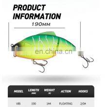 JOHNCOO 190mm 144g Floating Hard Bait Plastic Jointed Swimbait 2 Section Fishing Lure Sea Fishing Hard Wobbler Lure Bait thumbnail-2