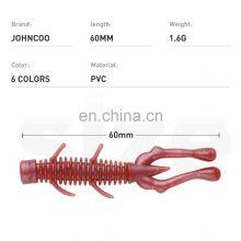 JOHNCOO 60mm 1.6g 30pcs Pesca Isca Artificial Wobblers Attractive Fish Soft Worm Soft Shrimp Fishing Lure thumbnail-2