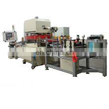 PLC Control Automatic PVC Hole Drilling Hook and Loop Cutting GEOCELL Punching Machine thumbnail-2
