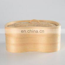 Amazon Hot Selling Dumpling Bamboo Steamer Tasty Bao Buns Bamboo Pot Reusable Food Basket Cookware thumbnail-4