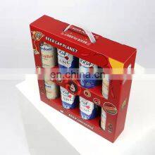 Safe And Easy Transport Bottle Holder Corrugated Cardboard Beer Soda Bottle Carrier Wine Box thumbnail-2